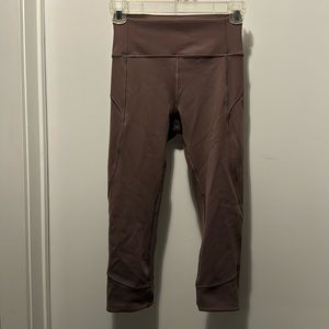 Lululemon leggings. Mauve. Size 4.